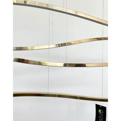 WAVES Lampa wisząca 70W 4900lm 3000K IP20 złota