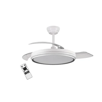 Wentylator sufitowy LED VIAGO 32W+30W 3200lm z pilotem cichy biały