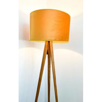 WOOD TRÓJNÓG Lampa podłogowa E27 IP20 drewniana
