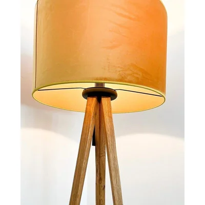 WOOD TRÓJNÓG Lampa podłogowa E27 IP20 drewniana