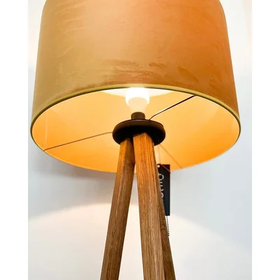 WOOD TRÓJNÓG Lampa podłogowa E27 IP20 drewniana