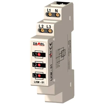Wskaźnik zasilania 230V/400V 3xled czerwone tn TYP: LKM-01-10