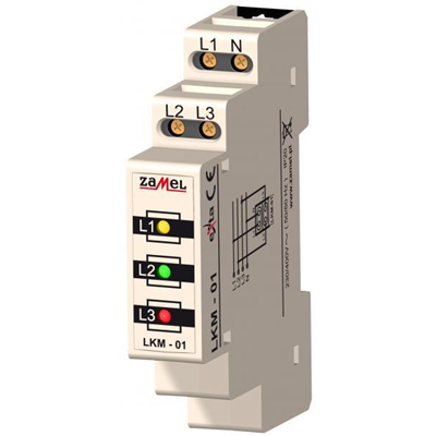 Wskaźnik zasilania 230V/400V TN typ: LKM-01-40 LED czerwona/zielona/zółta