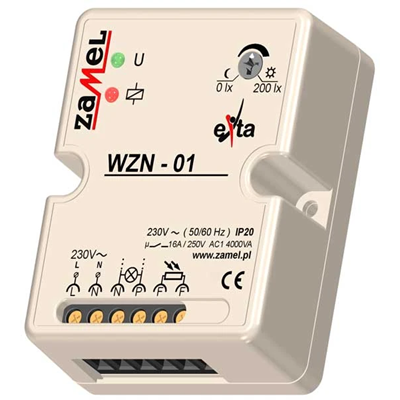 Wyłącznik zmierzchowy z sondą SOH-01 natynkowy 230V AC TYP: wzn-01/s1