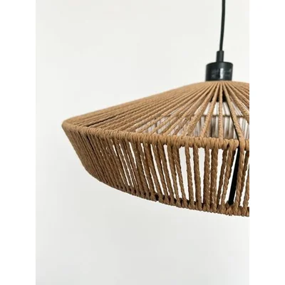 YUNKAI Lampa wisząca E27 IP20 drewniana