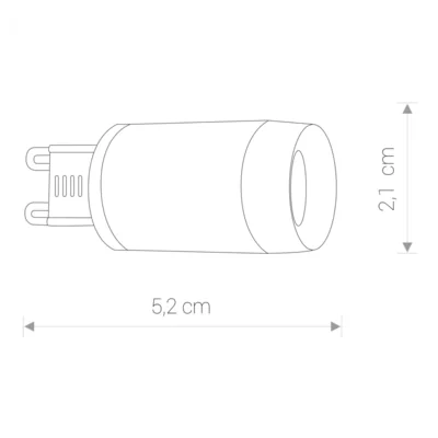 ŻARÓWKA 3W LED G9 3000K