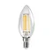 Żarówka dekoracyjna LED 4,5W C35 2700K przezroczysta