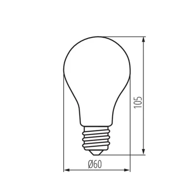 Żarówka dekoracyjna LED 7W E27 4000K przezroczysta