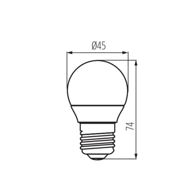 Żarówka IQ-LED 5,5W 2700K E27 G45 biała
