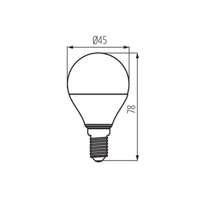 Żarówka IQ-LED 5,5W 4000K G45 E14 biała