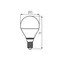 Żarówka IQ-LED 5,5W 4000K G45 E14 biała