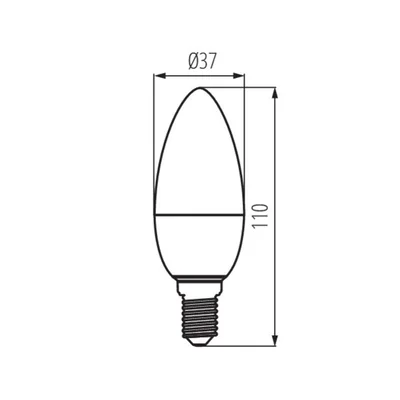 Żarówka IQ-LED 7,5W 4000K C37 biała