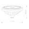 Żarówka LED COB 15W ES-111 4000K biała