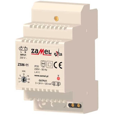 Zasilacz stabilizowany 3-24V DC  0,125A