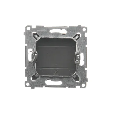 Zaślepka ramki (moduł). Mocowanie za pomocą łapek lub wkrętów, brąz mat (metalik)