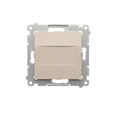 Zaślepka ramki (moduł). Mocowanie za pomocą łapek lub wkrętów, krem