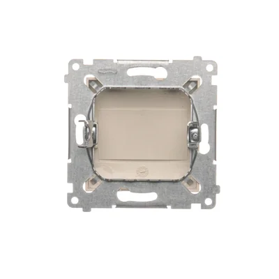 Zaślepka ramki (moduł). Mocowanie za pomocą łapek lub wkrętów, krem